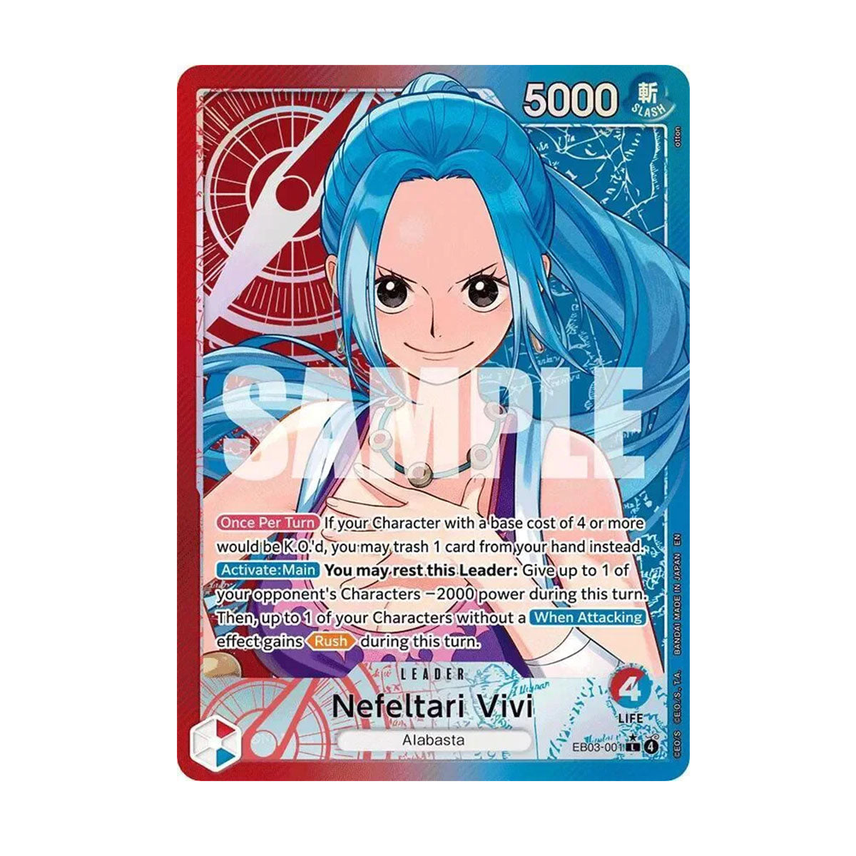 Nefeltari Vivi EB03-001 - EB03 One Piece Heroines - Leader Alt Art
