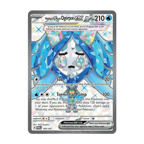 Wellspring Mask Ogerpon EX 194/167 - Scarlet & Violet - Twilight Masquerade - Ultra Rare - JET Cards