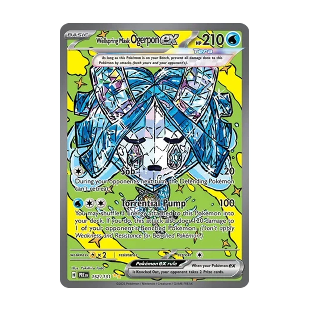 Wellspring Mask Ogerpon ex 152/131 - Scarlet & Violet - Prismatic Evolutions - Special Illustration Rare