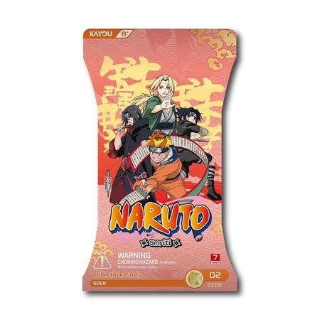Naruto Smriti Collectable Cards - Earth Scroll - Series 02-A (Gold Edition) Blister - Booster Pack - JET Cards