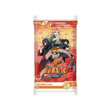 Naruto Smriti Collectable Cards - Earth Scroll - Series 02-B (Gold Edition) Foil - Booster Pack - JET Cards