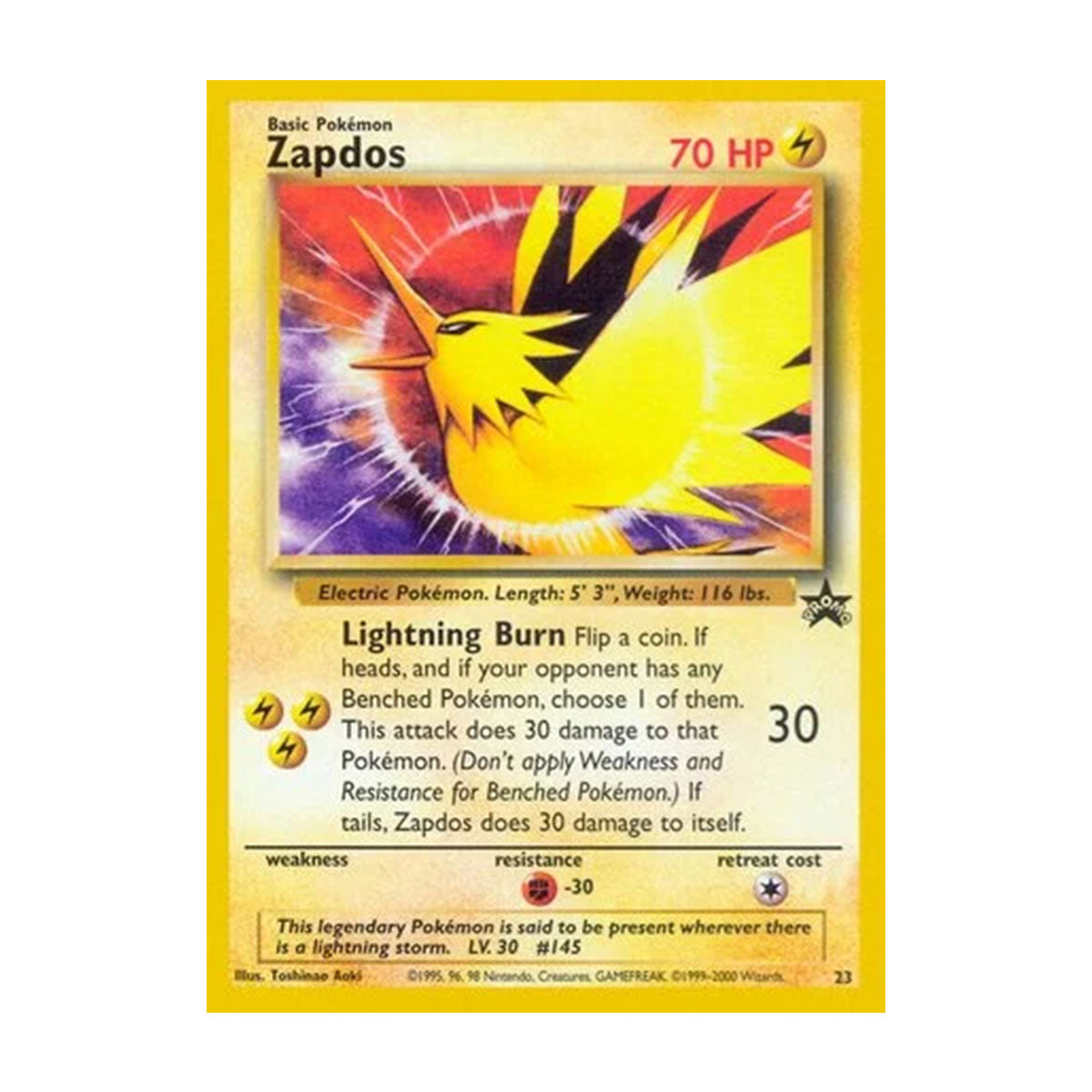 Zapdos 23 - Wizards of the Coast - Promo