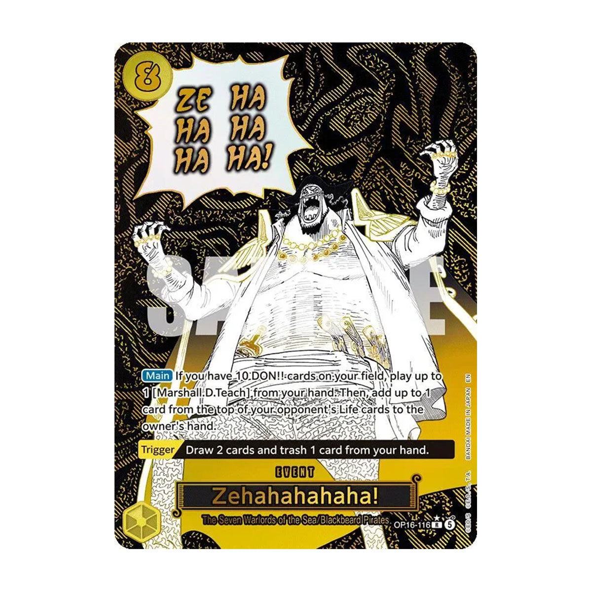 Zehahahahaha! OP16-116 - OP16 - The Time Of Battle - Alt Art