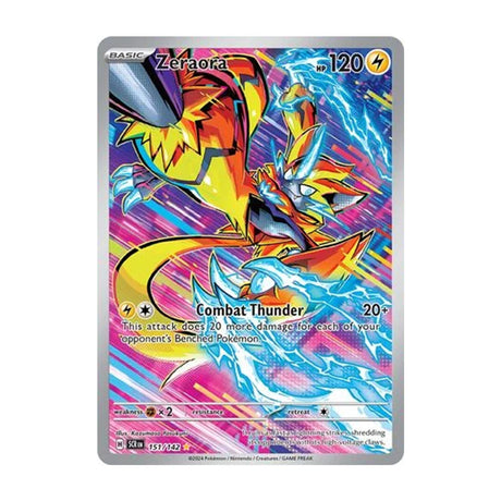 Zeraora 151/142 - Scarlet & Violet - Stellar Crown - Illustration Rare - JET Cards