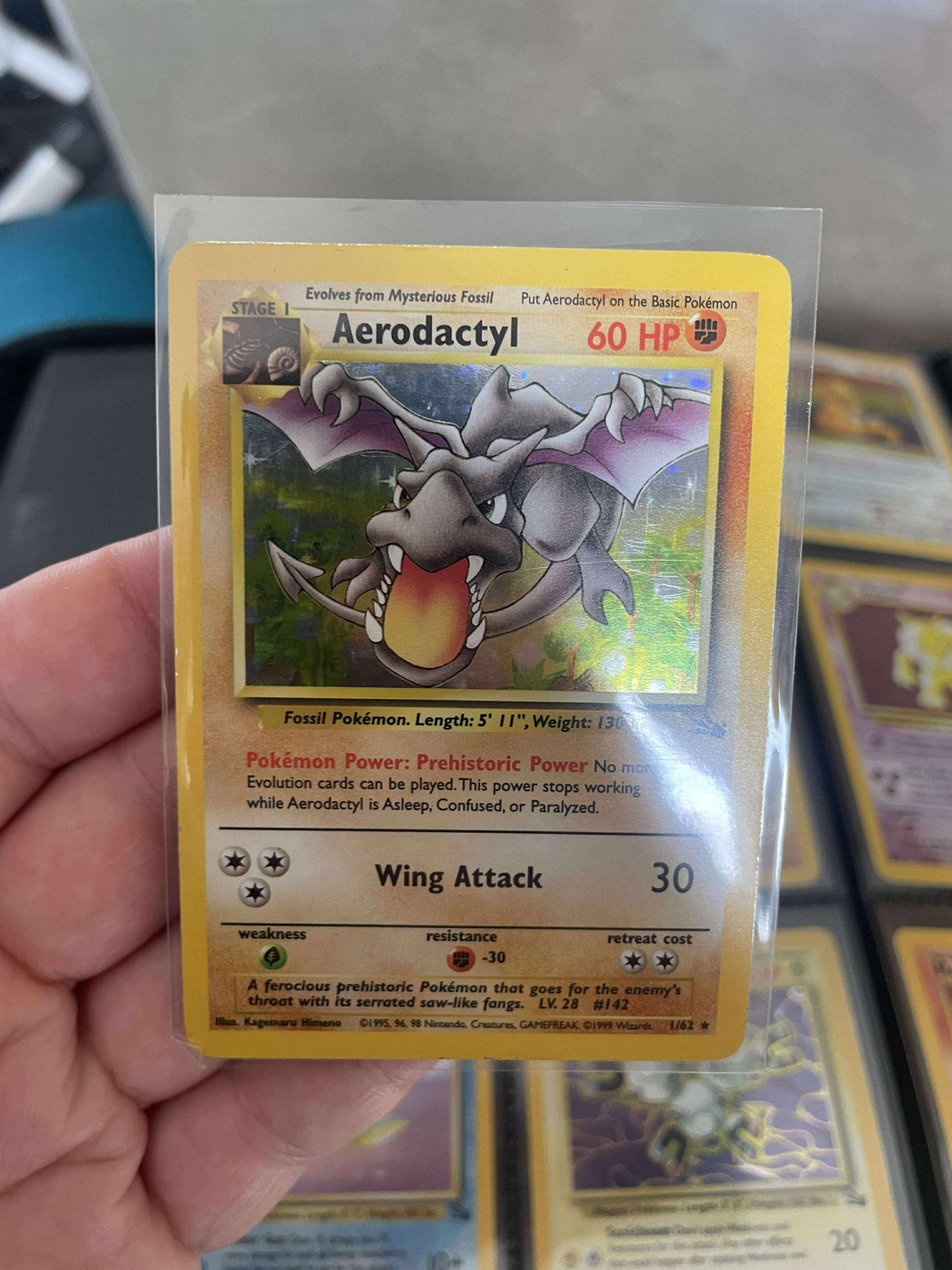 Pokemon - Complete 1999 Fossil Set 62/62 - Excellent to Lightly Played Condition