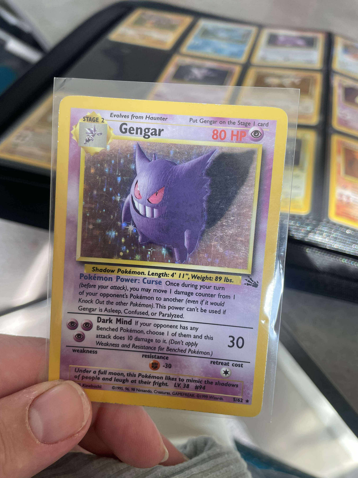 Pokemon - Complete 1999 Fossil Set 62/62 - Excellent to Lightly Played Condition