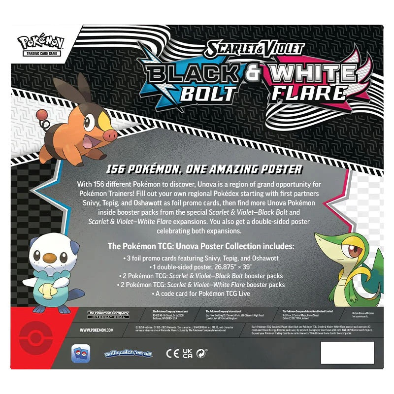 Pokemon - Scarlet & Violet - Black Bolt & White Flare - Unova Poster Collection