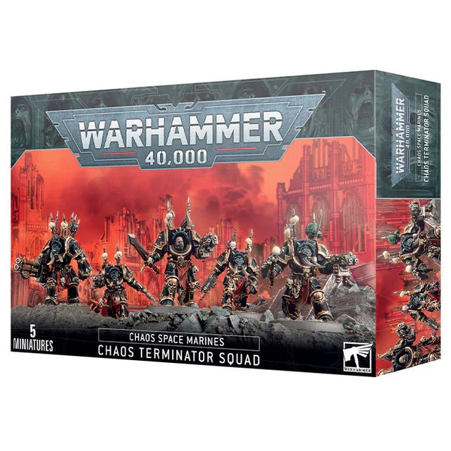 Warhammer 40,000 - Chaos Space Marines - Chaos Terminator Squad - JET Cards
