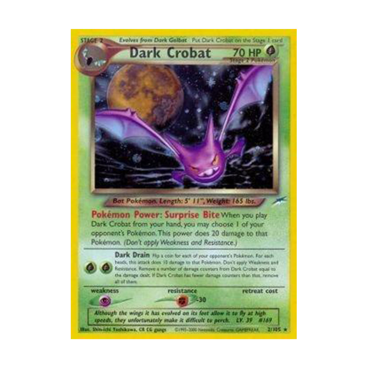 Dark Crobat - Base Set - Neo Destiny - Holo Rare