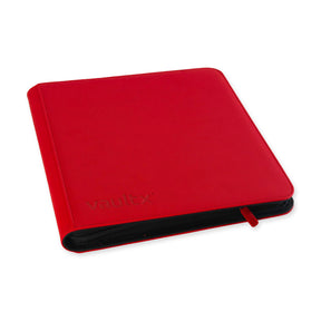 Vault X - 12-Pocket Exo-Tec® - Zip Binder - Red - JET Cards