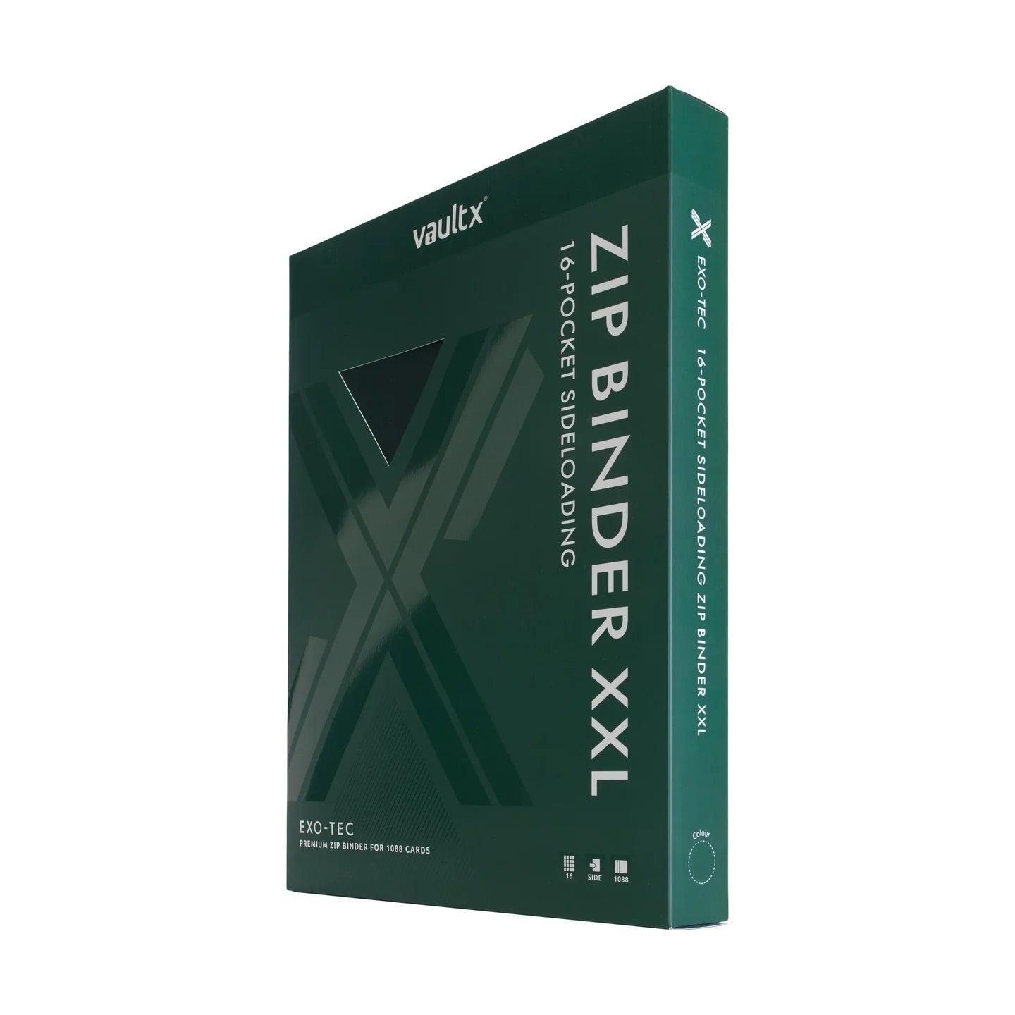 Vault X - 16-Pocket Exo-Tec® - XXL Zip Binder - Green