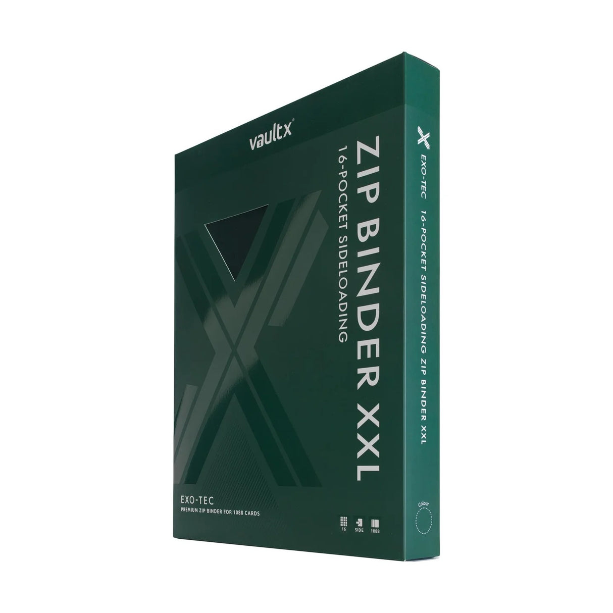 Vault X - 16-Pocket Exo-Tec® - XXL Zip Binder - Green
