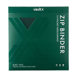 Vault X - 12-Pocket Exo-Tec® - Zip Binder - Green