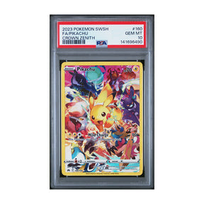 Pokemon - Sword & Shield - Crown Zenith - Pikachu - 160/159 (PSA 10 Graded Slab) - JET Cards