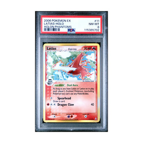Pokemon - EX - Holon Phantoms - Latias - 11/110 (PSA 8 Graded Slab) - JET Cards