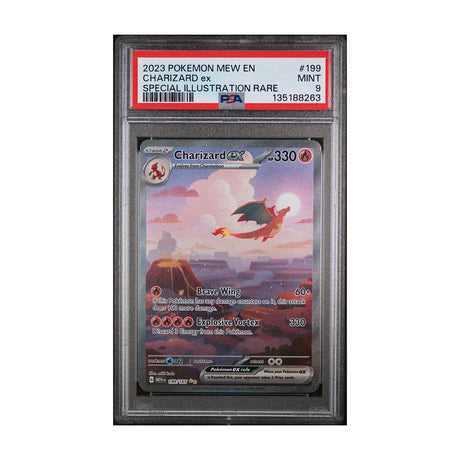 Pokemon - Scarlet & Violet - 151 - Charizard ex - 199/165 (PSA 9 Graded Slab) - JET Cards