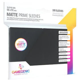Gamegenic - Matte Prime Sleeves 100 Black - JET Cards