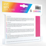 Gamegenic - Matte Prime Sleeves 100 Pink