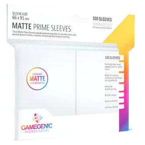 Gamegenic - Matte Prime Sleeves 100 White - JET Cards