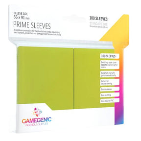 Gamegenic - Prime Sleeves 100 Lime Green - JET Cards