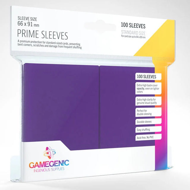 Gamegenic - Prime Sleeves 100 Purple - JET Cards