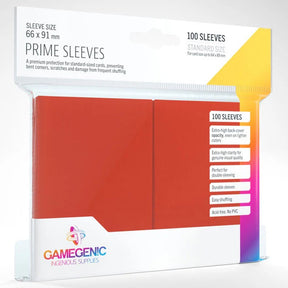 Gamegenic - Prime Sleeves 100 Red - JET Cards