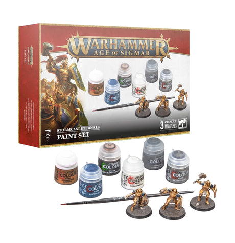 Warhammer - Age Of Sigmar - Stormcast Eternals Paint Set - JET Cards