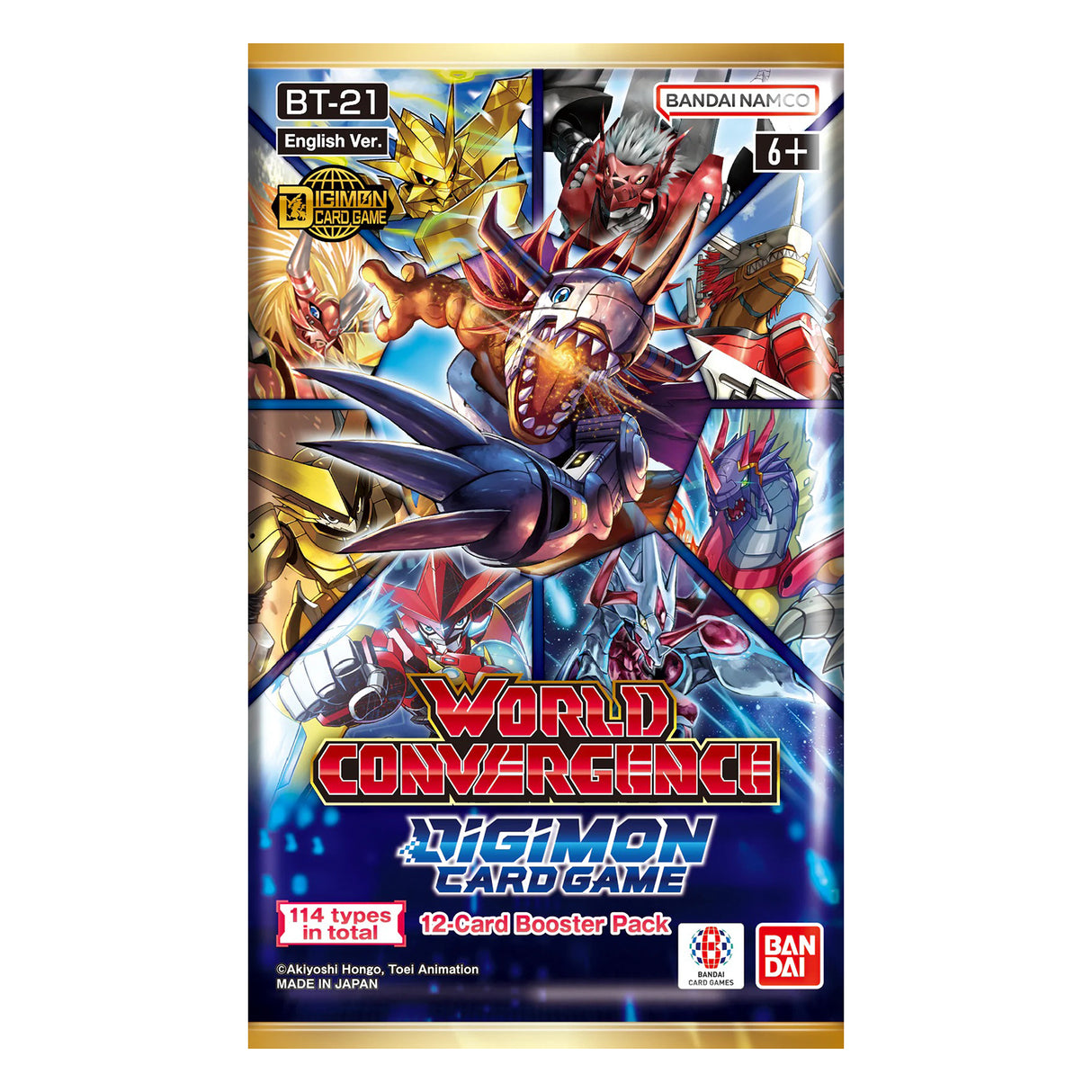 Digimon Card Game - BT21 - World Convergence - Booster Box (24 Packs) - JET Cards