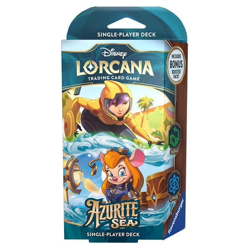 Disney Lorcana - Azurite Sea - Starter Deck - Go Go Tomago & Gadget Hackwrench - JET Cards