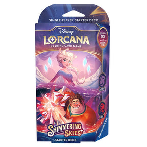 Disney Lorcana - Shimmering Skies - Starter Deck - Elsa & Wreck-It Ralph - JET Cards