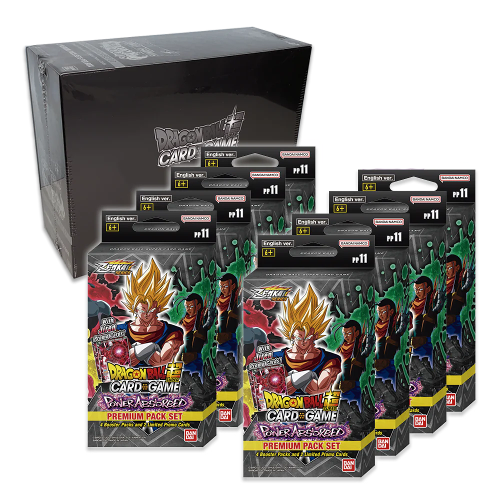 Dragon Ball Super Card Game - Zenkai Series - Power Absorbed - Premium Pack (Display Of 8) - JET Cards