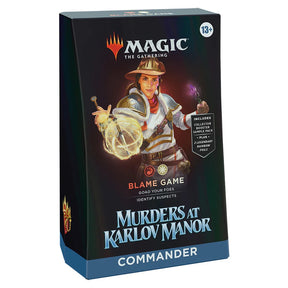Magic The Gathering - Murders at Karlov Manor - Commander Deck - Blame Game - JET Cards