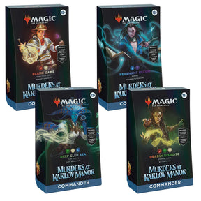 Magic The Gathering - Murders at Karlov Manor - Commander Deck - Bundle of 4 - JET Cards