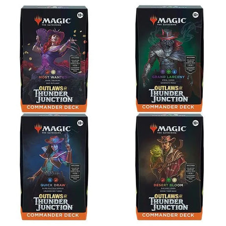 Magic The Gathering - Outlaws Of Thunder Junction - Commander Deck - Bundle of 4 - JET Cards
