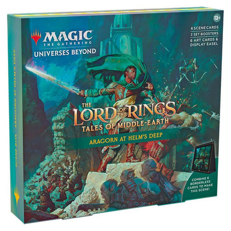 Magic The Gathering - The Lord Of The Rings - Tales Of Middle-Earth - Scene Box - Aragorn At Helms Deep - JET Cards