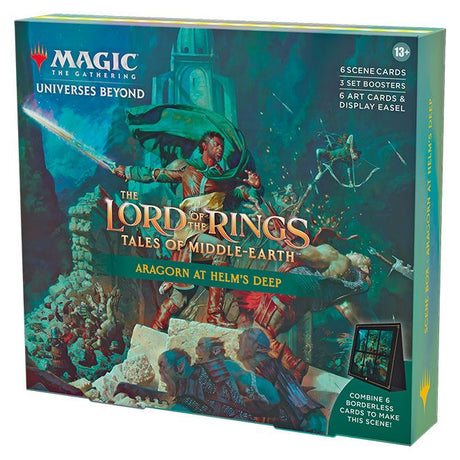 Magic The Gathering - The Lord Of The Rings - Tales Of Middle-Earth - Scene Box - Aragorn At Helms Deep - JET Cards
