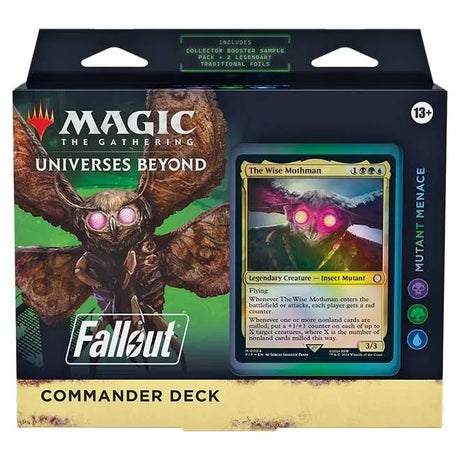 Magic The Gathering - Universes Beyond - Fallout - Commander Deck - Mutant Menace - JET Cards