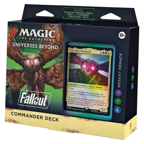 Magic The Gathering - Universes Beyond - Fallout - Commander Deck - Mutant Menace - JET Cards