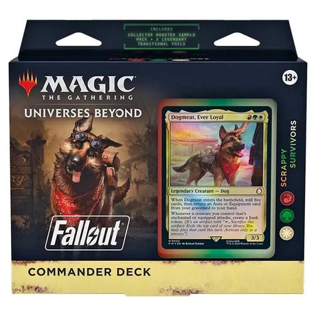 Magic The Gathering - Universes Beyond - Fallout - Commander Deck - Scrappy Survivors - JET Cards