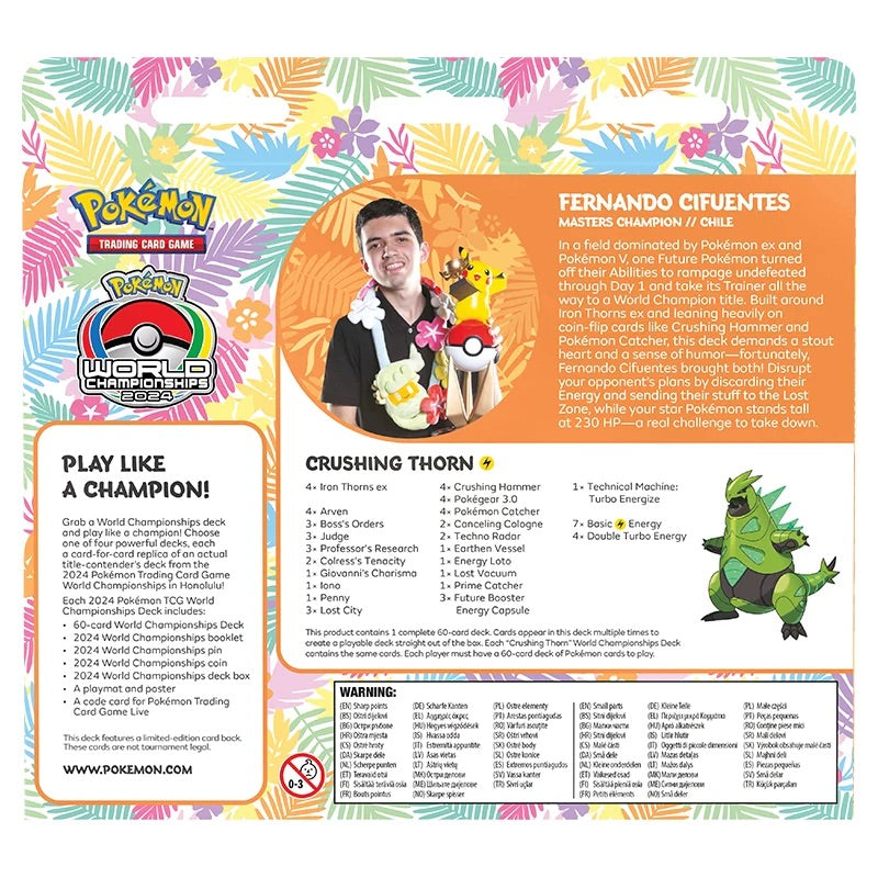 Pokemon - 2024 World Championship Deck - Fernando Cifuentes (Crushing Thorn) - JET Cards