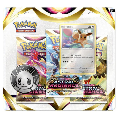 Pokemon Astral Radiance 3 Pack Blister - Eevee - JET Cards