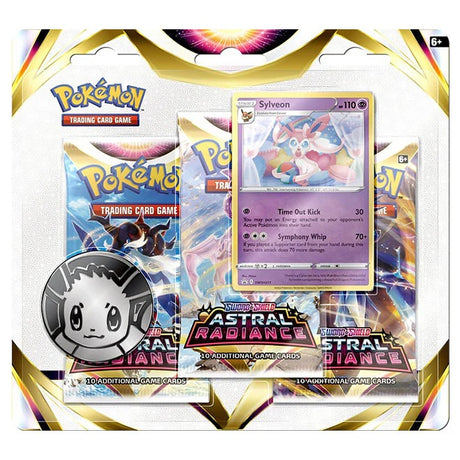 Pokemon Astral Radiance 3 Pack Blister - Sylveon - JET Cards