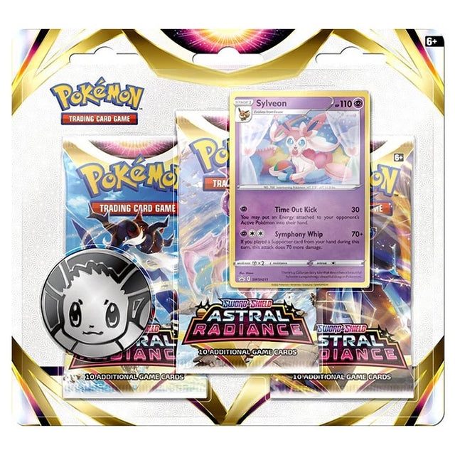 Pokemon Astral Radiance 3 Pack Blister - Sylveon - JET Cards
