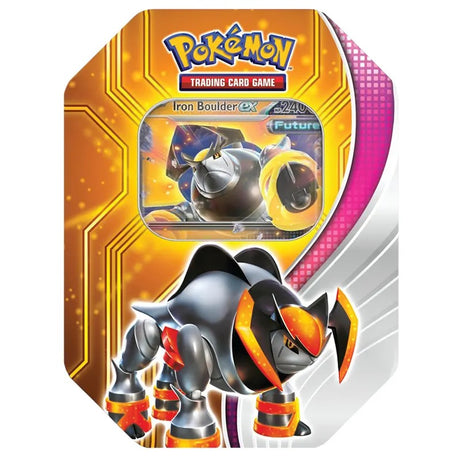 Pokemon - Paradox Destinies Tin - Iron Boulder ex - JET Cards
