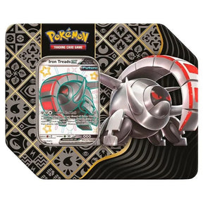 Pokemon - Scarlet & Violet - Paldean Fates - 7" Tin - Shiny Iron Treads Ex - JET Cards