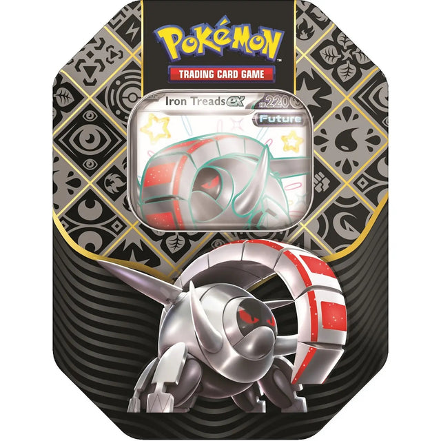 Pokemon - Scarlet & Violet - Paldean Fates Tin - Shiny Iron Treads Ex - JET Cards