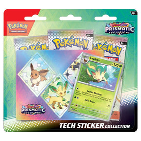Pokemon - Scarlet & Violet - Prismatic Evolutions - Tech Sticker Collection - Leafeon - JET Cards
