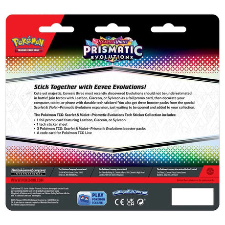 Pokemon - Scarlet & Violet - Prismatic Evolutions - Tech Sticker Collection - Sylveon - JET Cards
