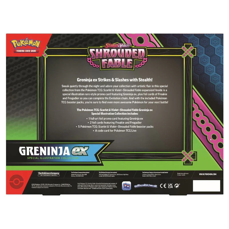Pokemon - Scarlet & Violet - Shrouded Fable - Greninja ex Box - JET Cards