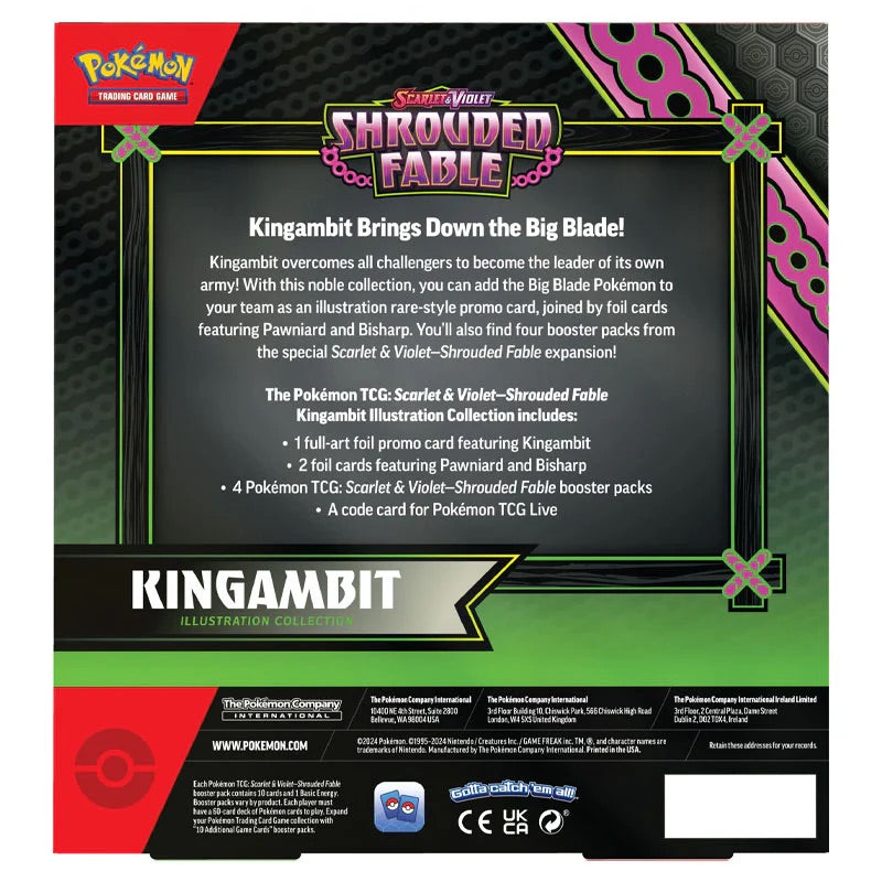Pokemon - Scarlet & Violet - Shrouded Fable - Kingambit Illustration Collection - JET Cards